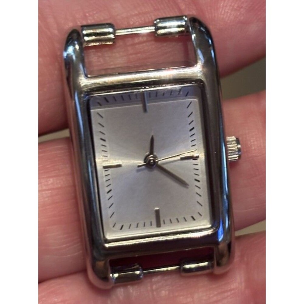 Valletta Ladies Silver Rectangle Watch No Band